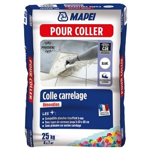 Colle rénovation sans poussière gris 25 kg MAPEI