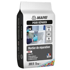 Mortier réparation fibre gris 5 kg MAPEI