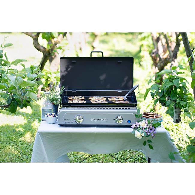 Pancakes sur une plancha électrique