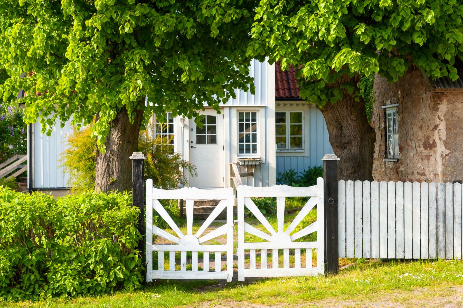 Béton facile pour portique de jardin